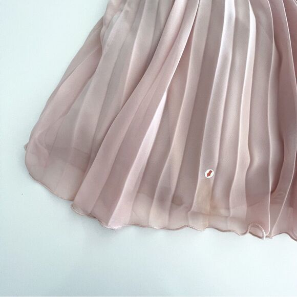 Xscape Blush Pink Lace Dress Pleated Fit and Flare Semi-Formal Party Women 's 10 - Picture 14 of 14